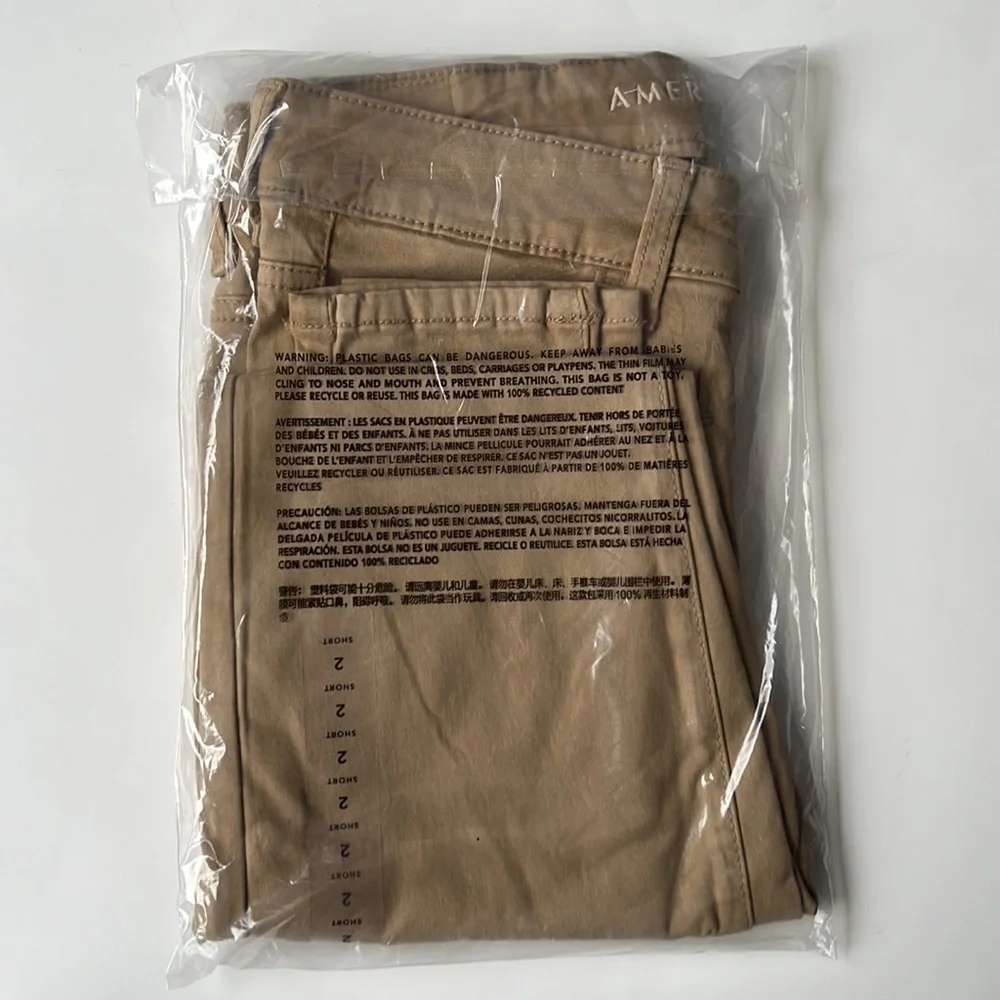 American Eagle 🦅 Khaki Skinny Leg Jeggings, 2 Short, New in Package - Picture 4 of 4